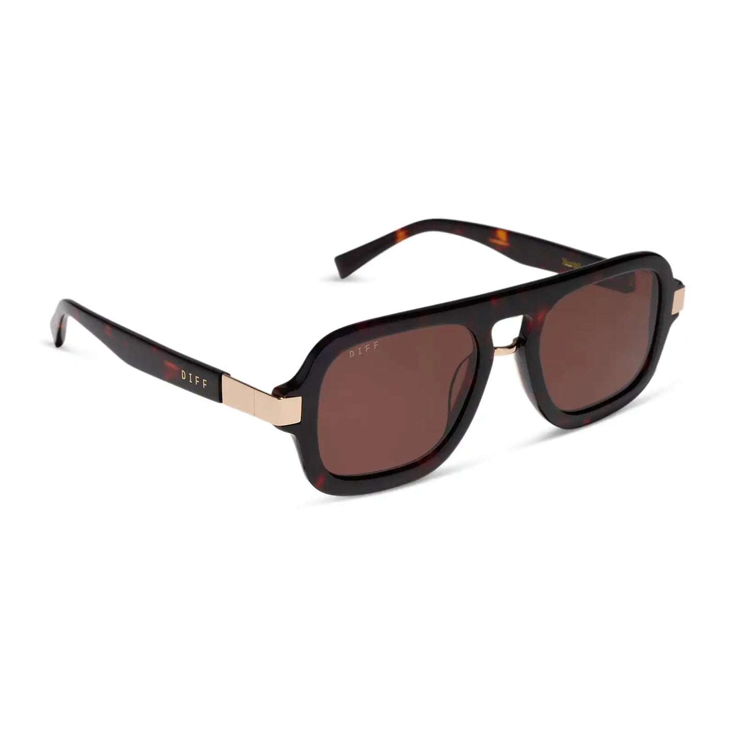 NAOMI - CEDAR TORTOISE + BROWN SUNGLASSES