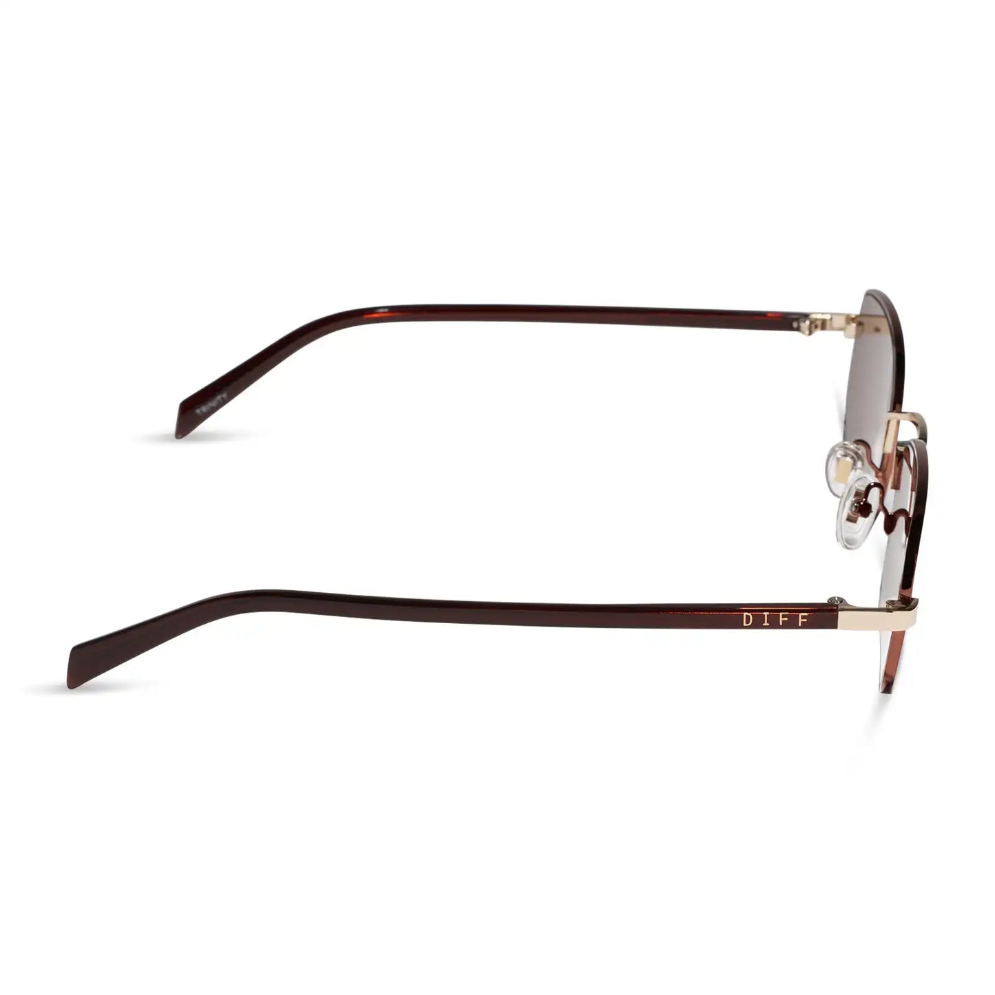 TRINITY - BROWN + GOLD + BROWN CRYSTAL TEMPLES + BROWN SUNGLASSES