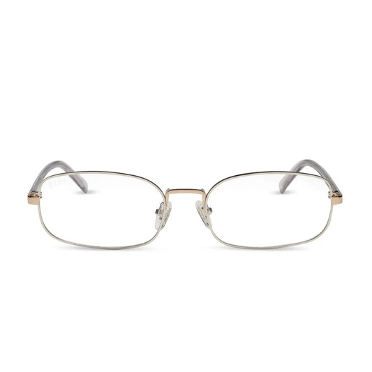 TRINITY - SILVER + GOLD + LIGHT GREY CRYSTAL TEMPLES + GLASSES