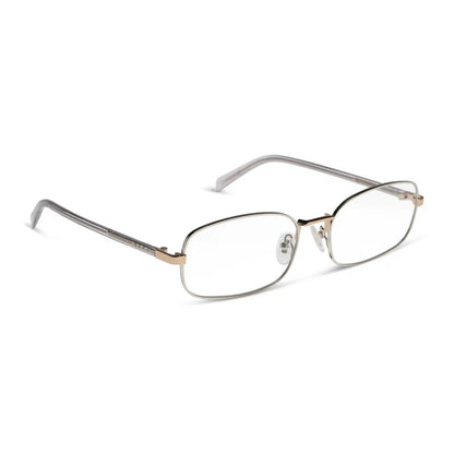 TRINITY - SILVER + GOLD + LIGHT GREY CRYSTAL TEMPLES + GLASSES