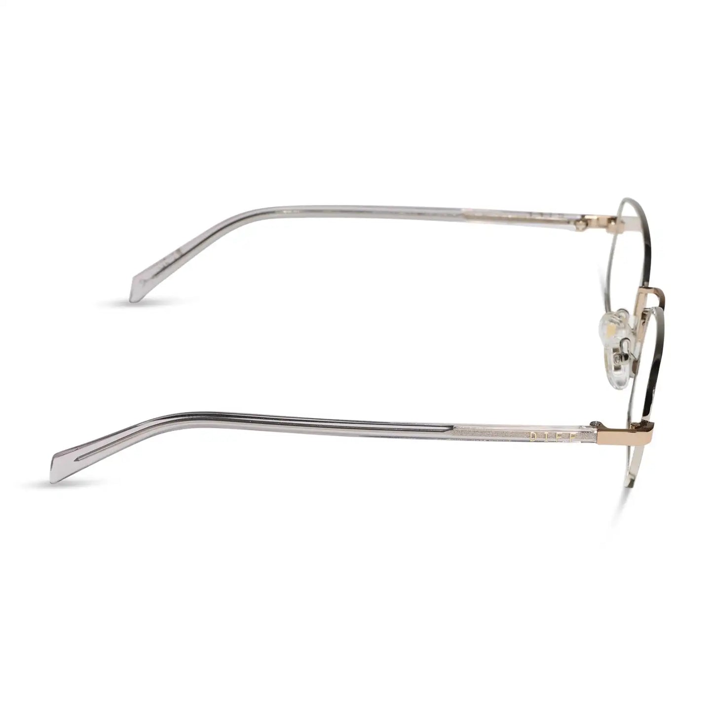 TRINITY - SILVER + GOLD + LIGHT GREY CRYSTAL TEMPLES + GLASSES