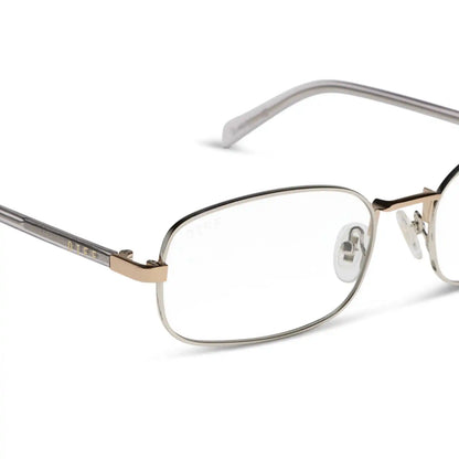 TRINITY - SILVER + GOLD + LIGHT GREY CRYSTAL TEMPLES + GLASSES