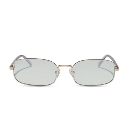 TRINITY - SILVER + GOLD + LIGHT GREY CRYSTAL TEMPLES + SILVER SUNGLASSES