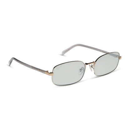 TRINITY - SILVER + GOLD + LIGHT GREY CRYSTAL TEMPLES + SILVER SUNGLASSES