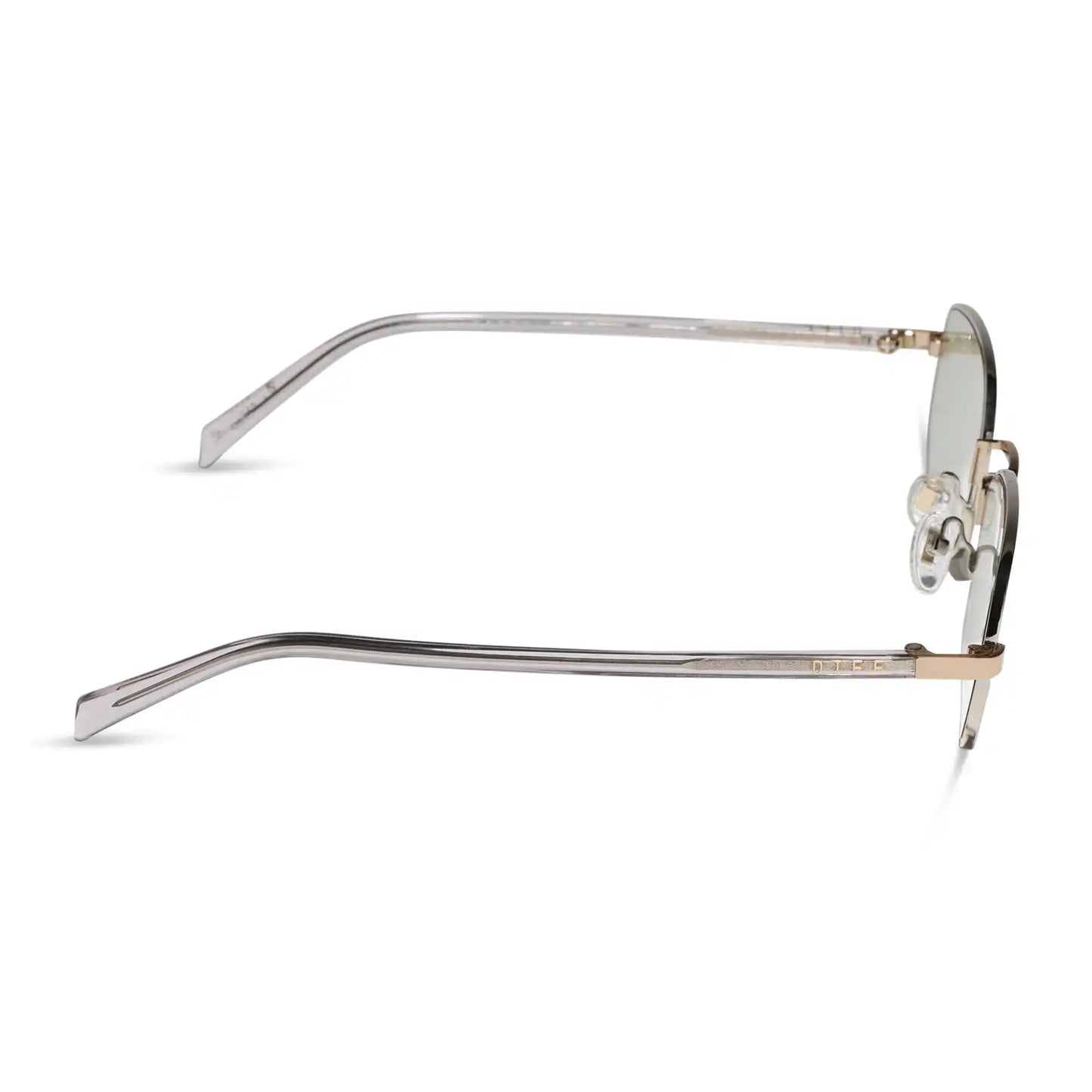 TRINITY - SILVER + GOLD + LIGHT GREY CRYSTAL TEMPLES + SILVER SUNGLASSES