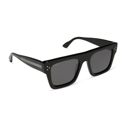 ROBERTS - BLACK + GREY + POLARIZED SUNGLASSES