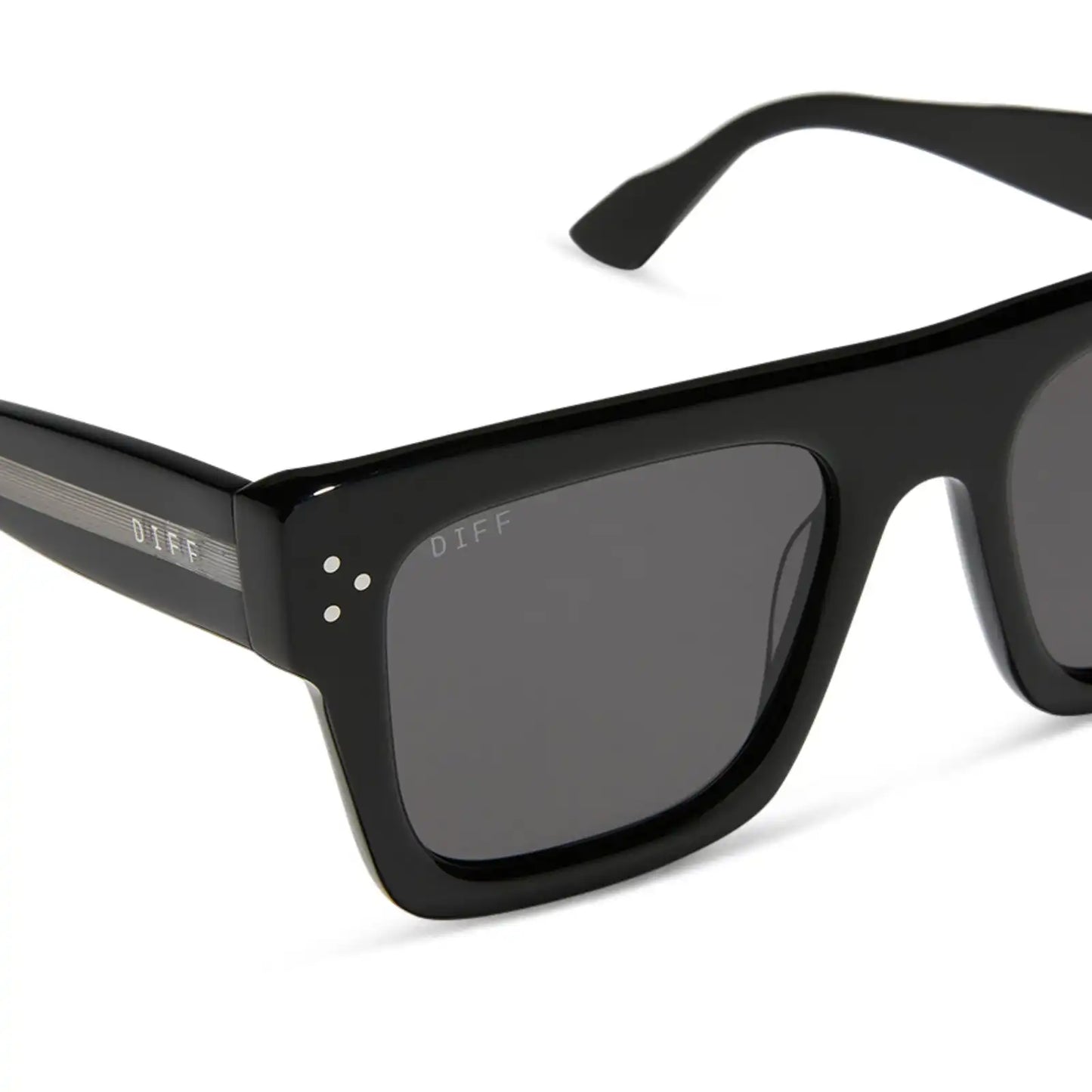 ROBERTS - BLACK + GREY + POLARIZED SUNGLASSES