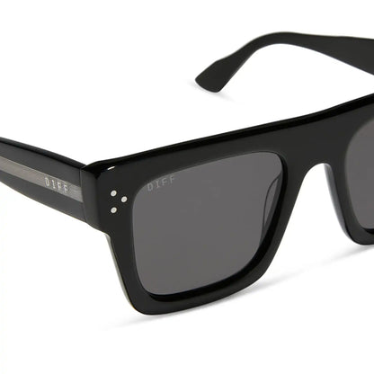 ROBERTS - BLACK + GREY + POLARIZED SUNGLASSES