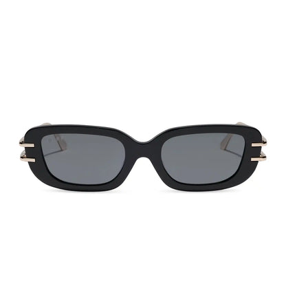 SABINE - BLACK + GREY + POLARIZED + SUNGLASSES