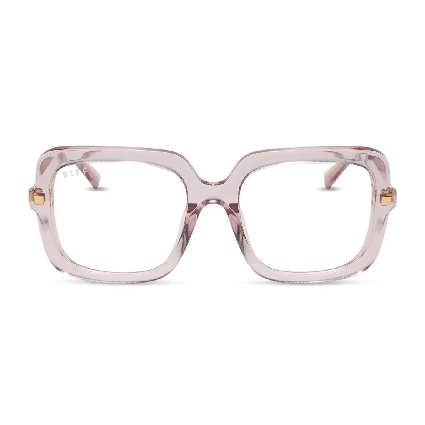 SANDRA - LIGHT PINK CRYSTAL + GLASSES