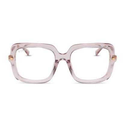 SANDRA - LIGHT PINK CRYSTAL + GLASSES