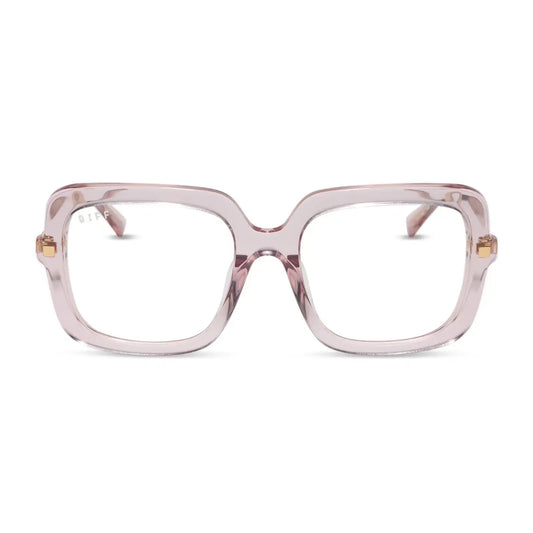 SANDRA - LIGHT PINK CRYSTAL + GLASSES