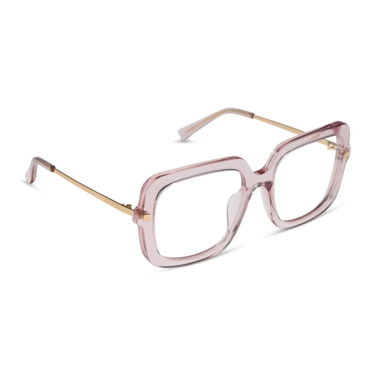 SANDRA - LIGHT PINK CRYSTAL + GLASSES