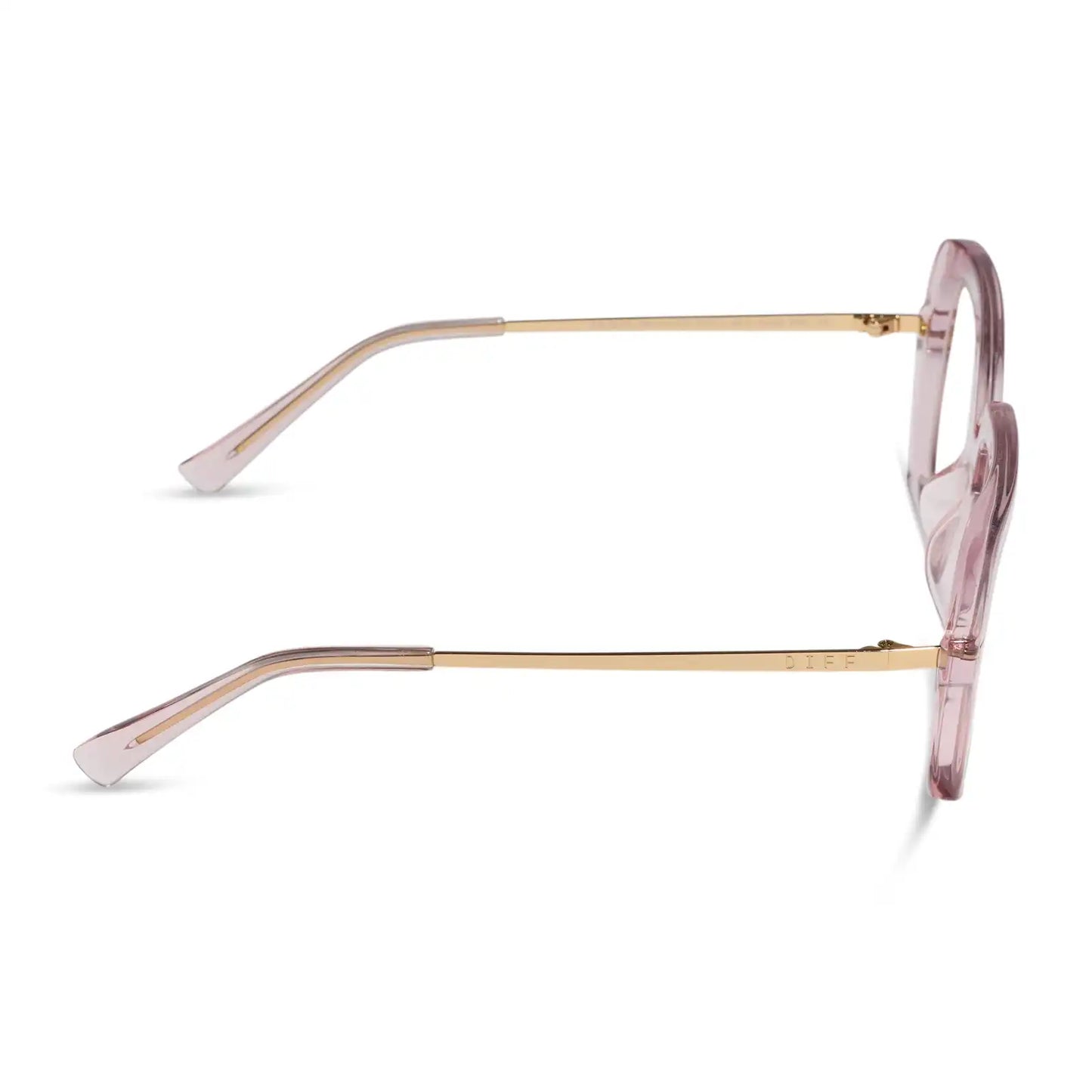 SANDRA - LIGHT PINK CRYSTAL + GLASSES