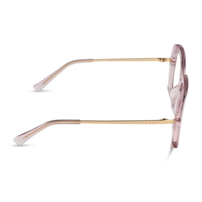 SANDRA - LIGHT PINK CRYSTAL + GLASSES