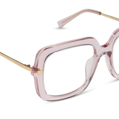 SANDRA - LIGHT PINK CRYSTAL + GLASSES