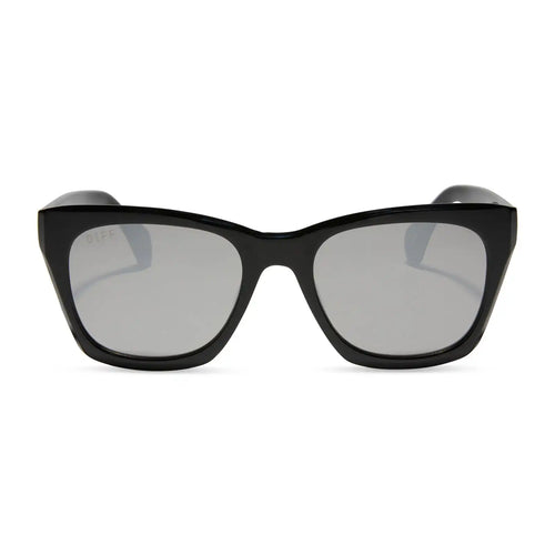 SEAN - BLACK + GREY MIRROR SUNGLASSES