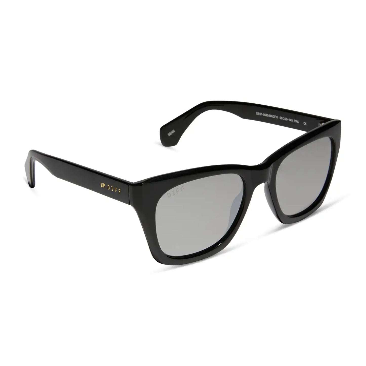 SEAN - BLACK + GREY MIRROR SUNGLASSES