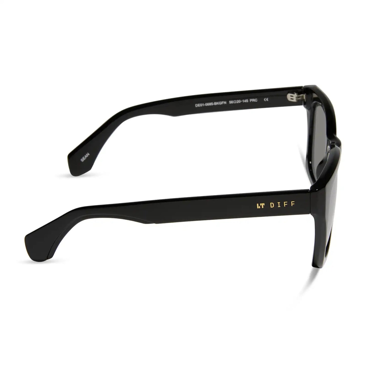 SEAN - BLACK + GREY MIRROR SUNGLASSES