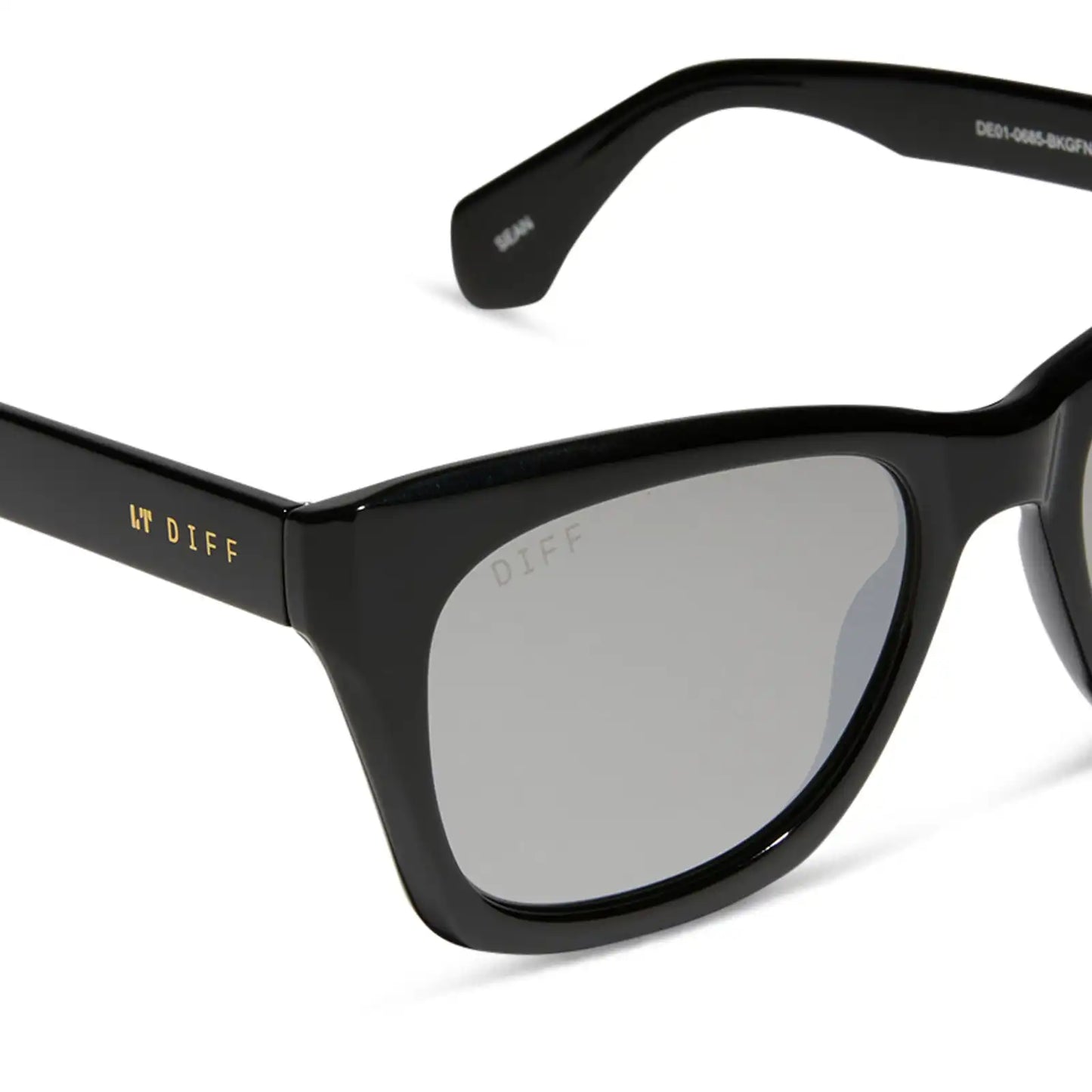 SEAN - BLACK + GREY MIRROR SUNGLASSES