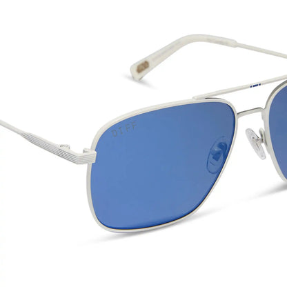 BLUE SQUADRON - REBEL PILOT + WHITE + BLUE MIRROR SUNGLASSES