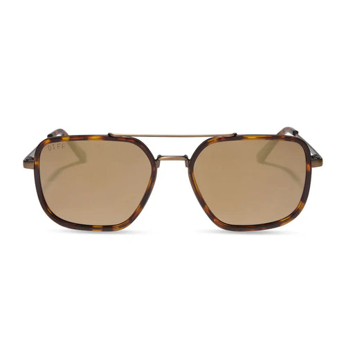 COLONEL WARD - BRONZE + BROWN FLASH SUNGLASSES