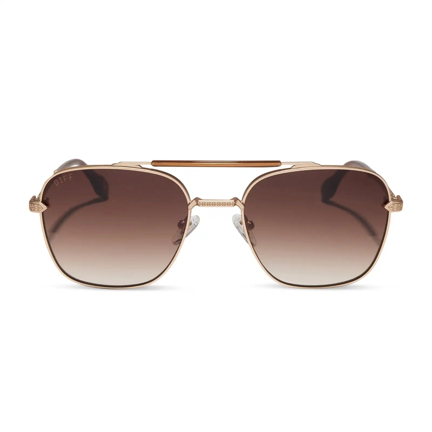 I'M A SONG - MATTE GOLD + BROWN GRADIENT + SUNGLASSES