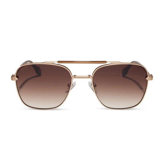 I'M A SONG - MATTE GOLD + BROWN GRADIENT + SUNGLASSES
