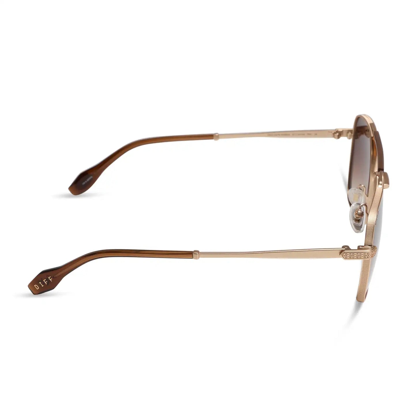 I'M A SONG - MATTE GOLD + BROWN GRADIENT + SUNGLASSES