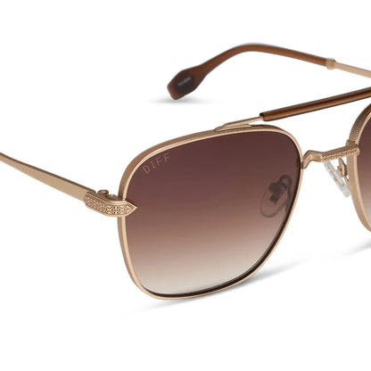 I'M A SONG - MATTE GOLD + BROWN GRADIENT + SUNGLASSES