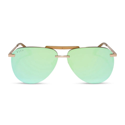 TAHOE - BRUSHED GOLD + DEW DROP MIRROR + POLARIZED + SUNGLASSES