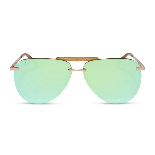 TAHOE - BRUSHED GOLD + DEW DROP MIRROR + POLARIZED + SUNGLASSES