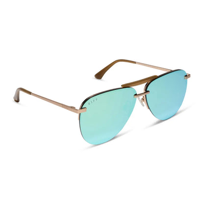 TAHOE - BRUSHED GOLD + DEW DROP MIRROR + POLARIZED + SUNGLASSES