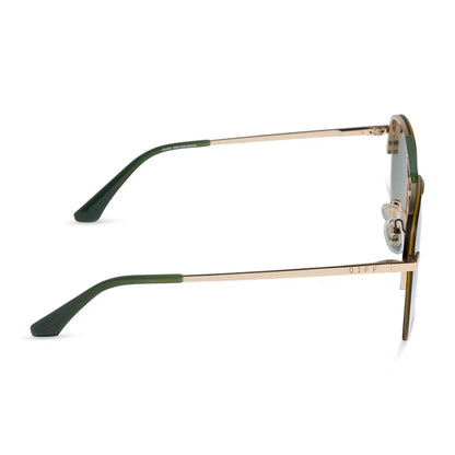 TAHOE - GOLD + ALOE GREEN GRADIENT + LIGHT GOLD FLASH + POLARIZED SUNGLASSES