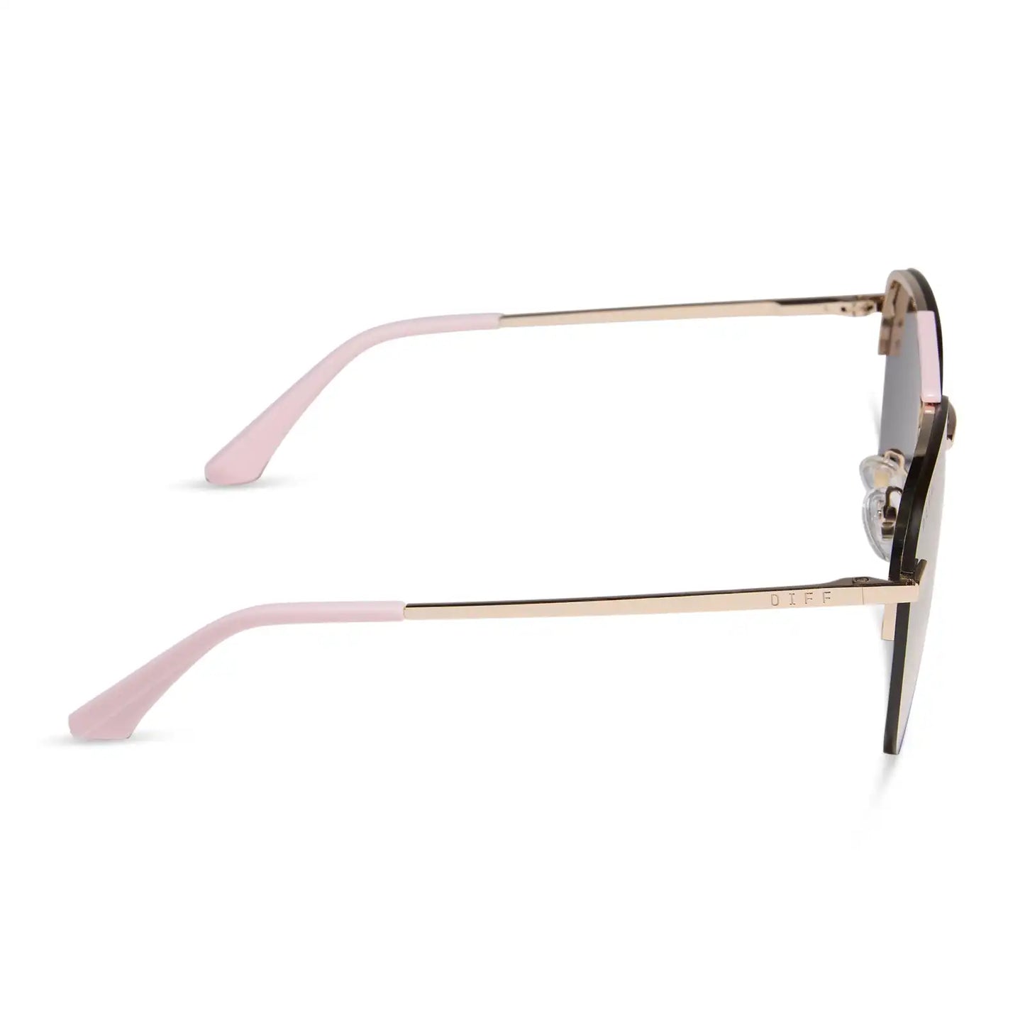 TAHOE - GOLD POWDER PINK + TAUPE MIRROR SUNGLASSES