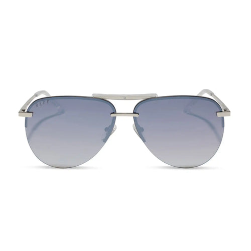 TAHOE - SILVER + SLATE GRADIENT FLASH + POLARIZED SUNGLASSES