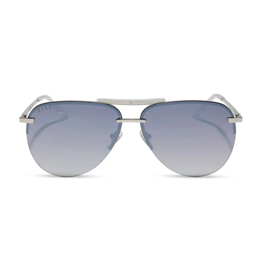 TAHOE - SILVER + SLATE GRADIENT FLASH + POLARIZED SUNGLASSES
