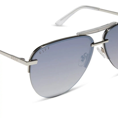 TAHOE - SILVER + SLATE GRADIENT FLASH + POLARIZED SUNGLASSES