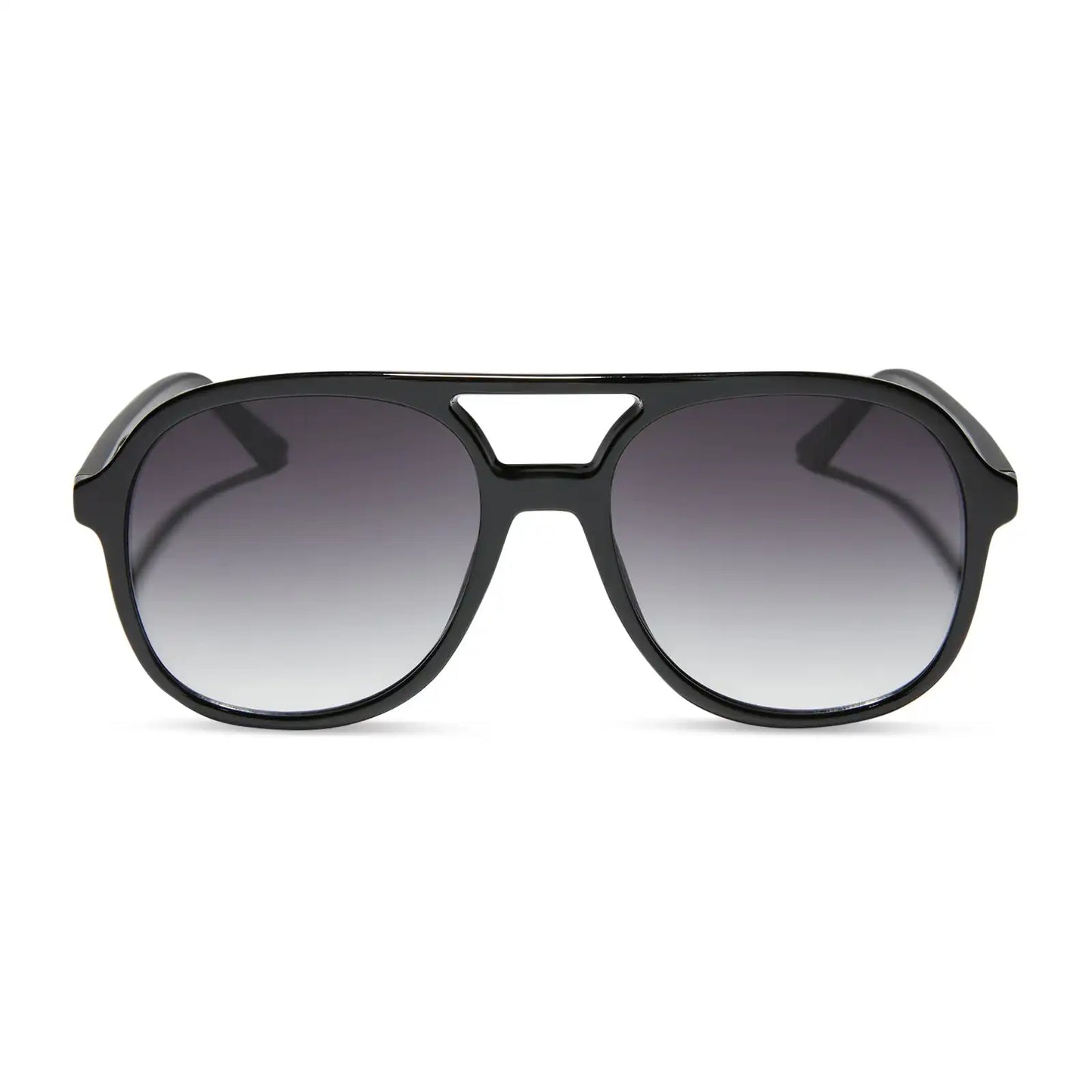 TEAGAN - BLACK + GREY GRADIENT SUNGLASSES