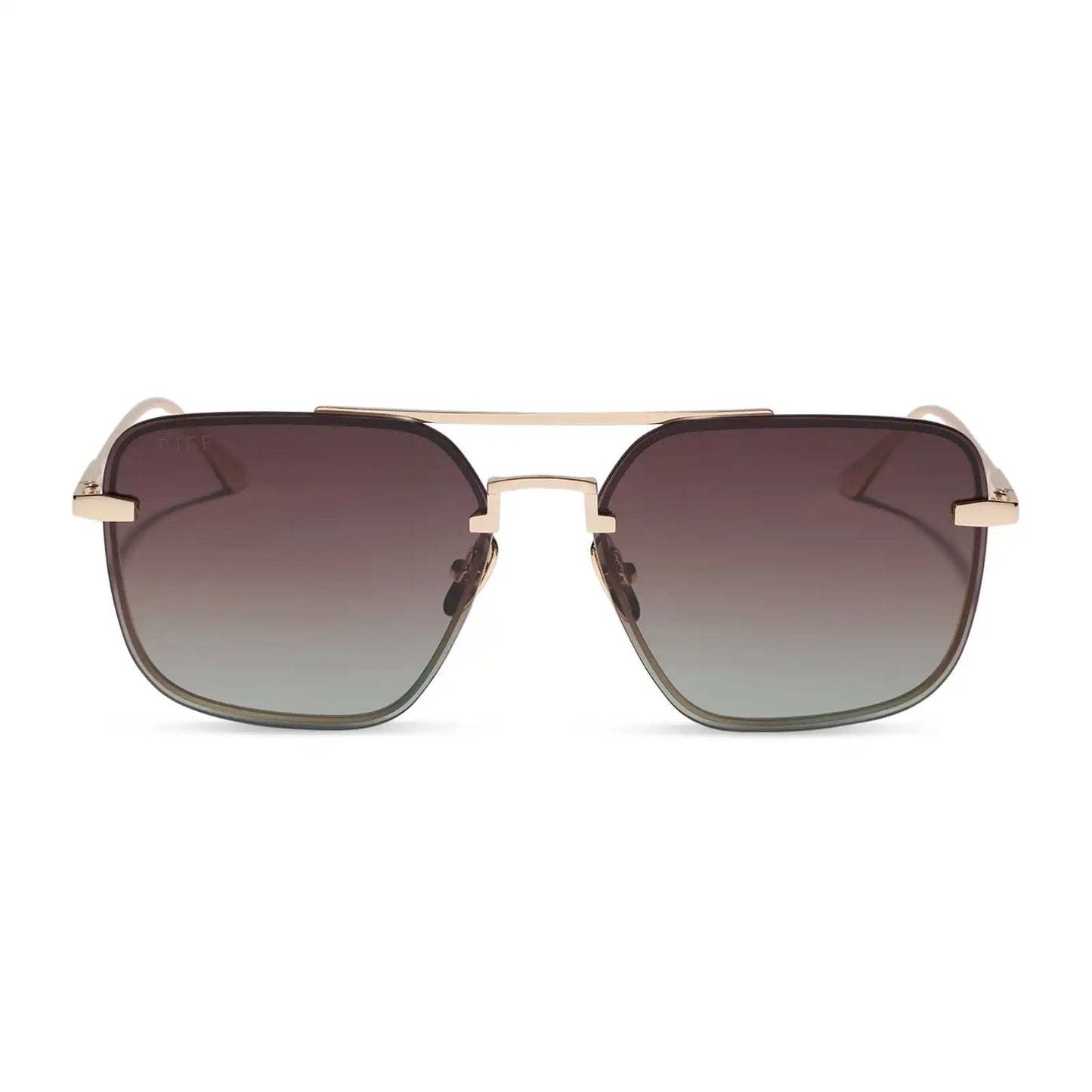 TEDDY - GOLD + BROWN GRADIENT + POLARIZED + SUNGLASSES