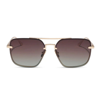 TEDDY - GOLD + BROWN GRADIENT + POLARIZED + SUNGLASSES
