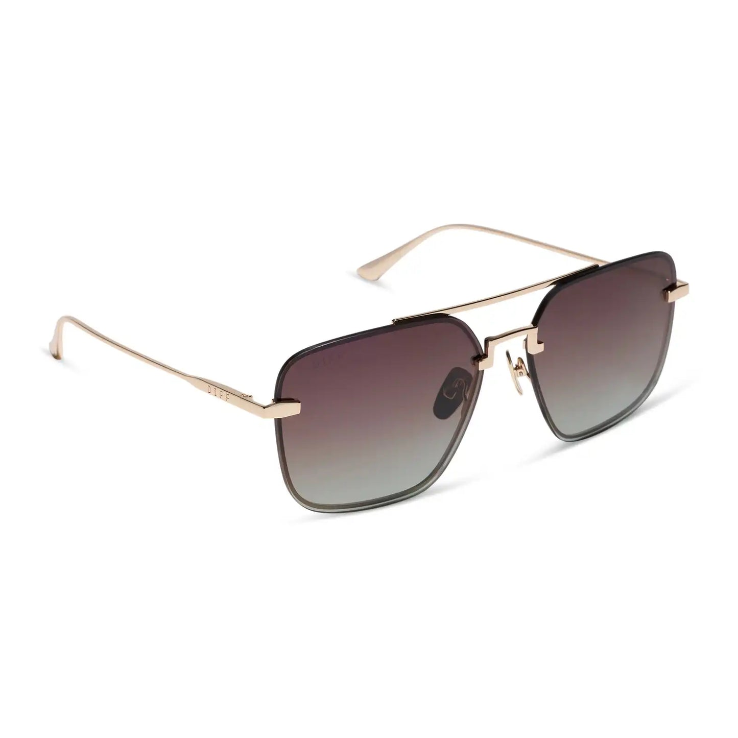 TEDDY - GOLD + BROWN GRADIENT + POLARIZED + SUNGLASSES