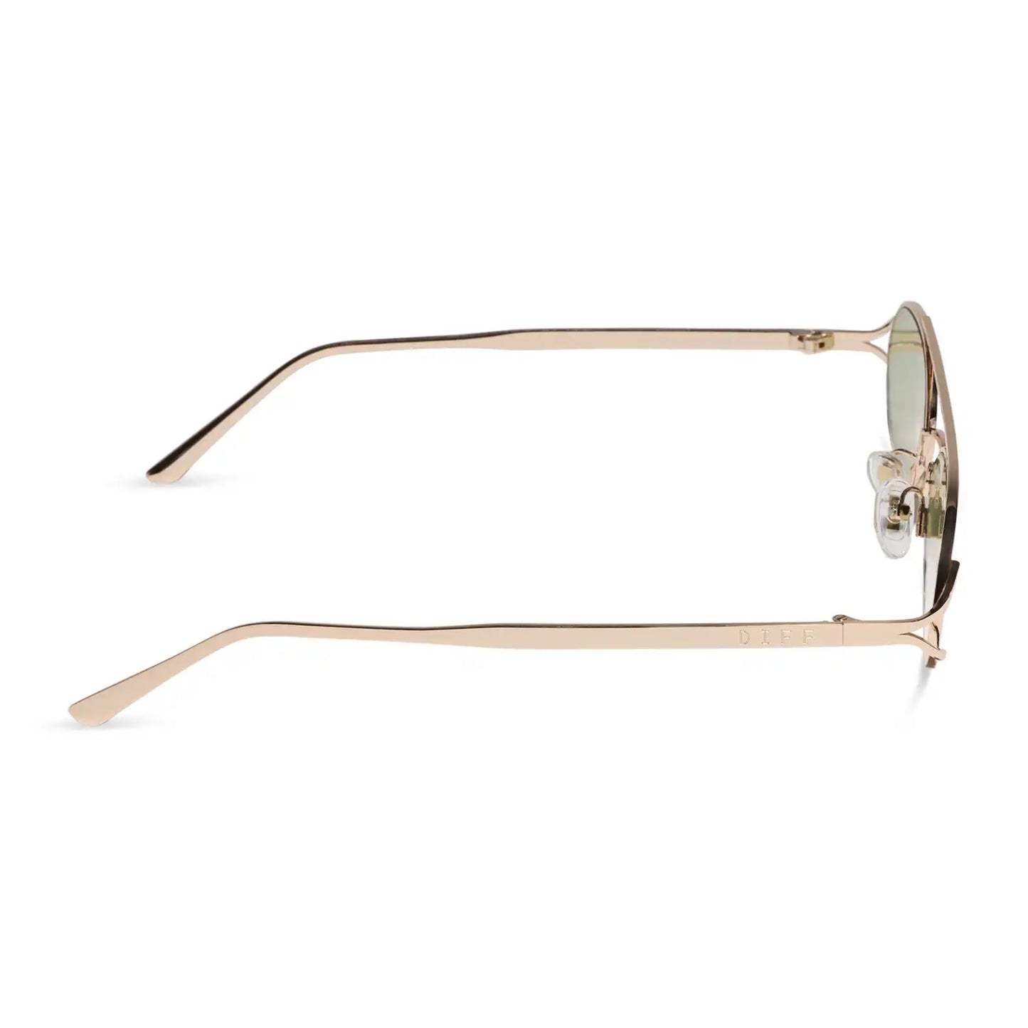 THE BROOKLYN - GOLD + GREEN TINT + SUNGLASSES