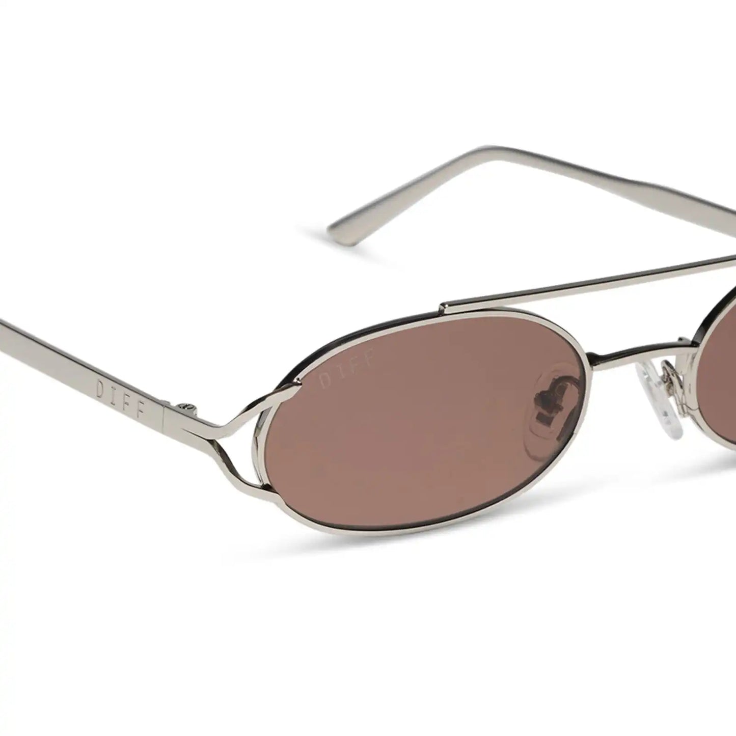 THE BROOKLYN - SILVER + BROWN + SUNGLASSES