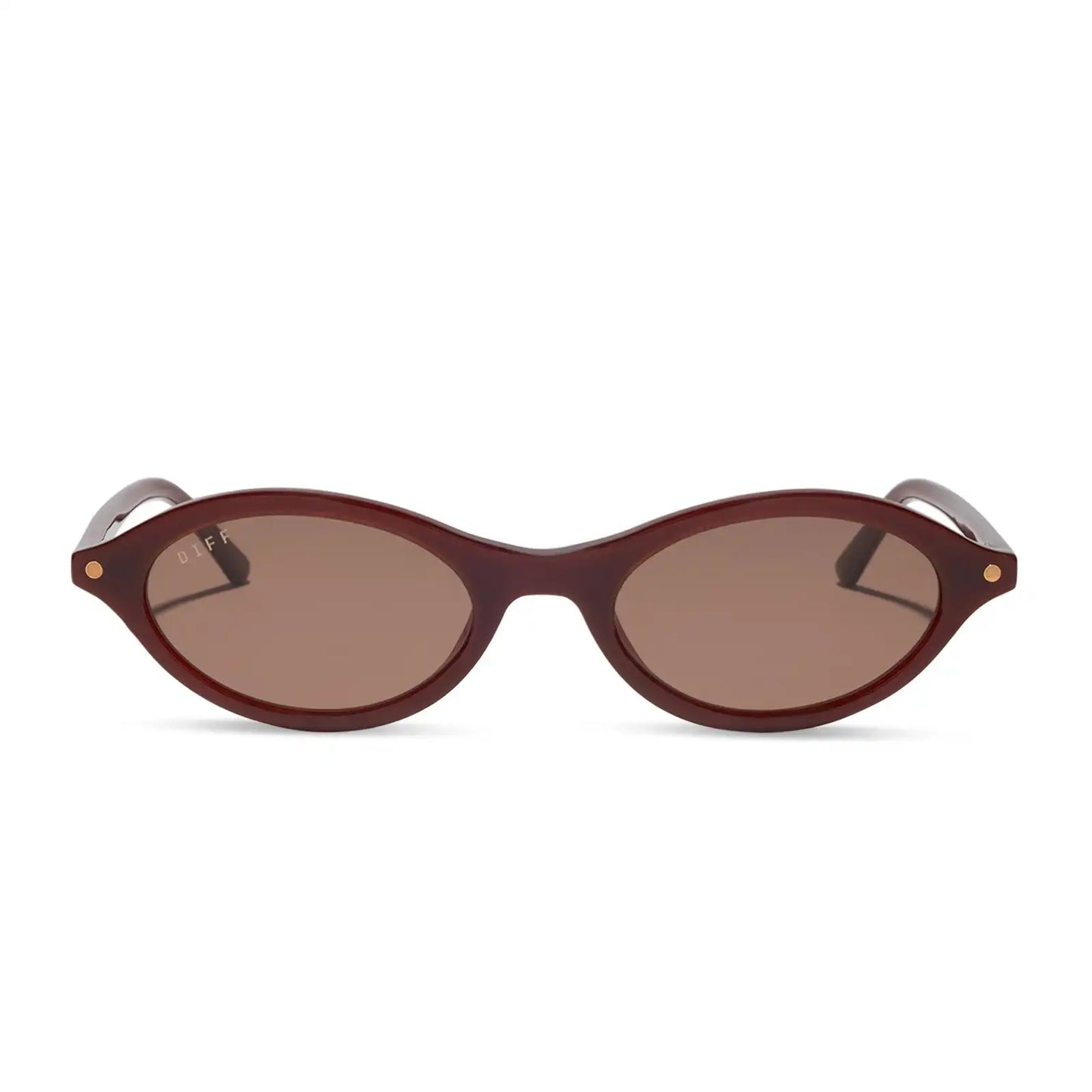 THE CITY - RICH BROWN CRYSTAL + BROWN + SUNGLASSES