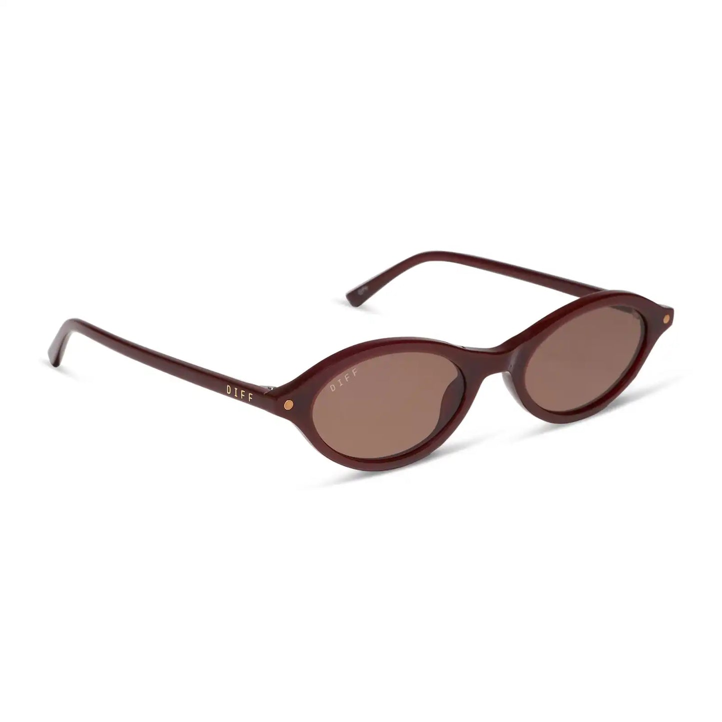 THE CITY - RICH BROWN CRYSTAL + BROWN + SUNGLASSES
