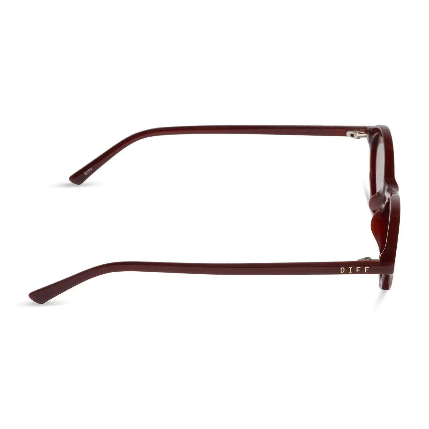 THE CITY - RICH BROWN CRYSTAL + BROWN + SUNGLASSES