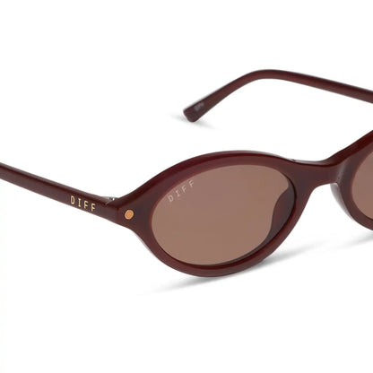 THE CITY - RICH BROWN CRYSTAL + BROWN + SUNGLASSES