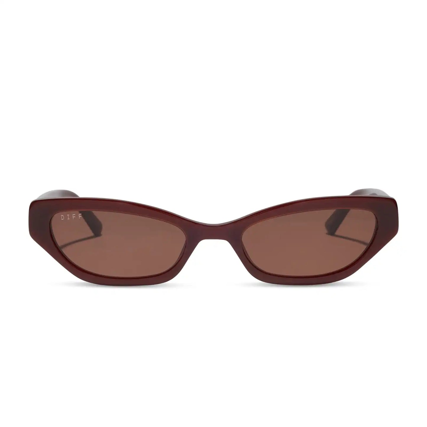 THE TRIBECA - RICH BROWN CRYSTAL + REDDISH BROWN + SUNGLASSES