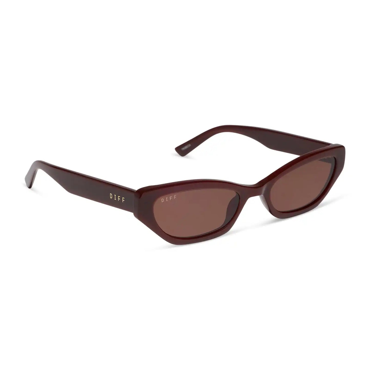 THE TRIBECA - RICH BROWN CRYSTAL + REDDISH BROWN + SUNGLASSES
